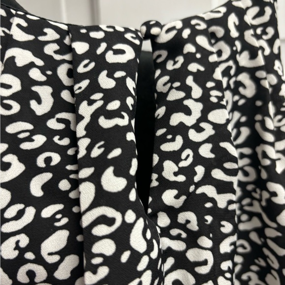 Altar’d State Spaghetti StrapSleeveless Dress, Black & White Abstract Print, Sm - Picture 4 of 8